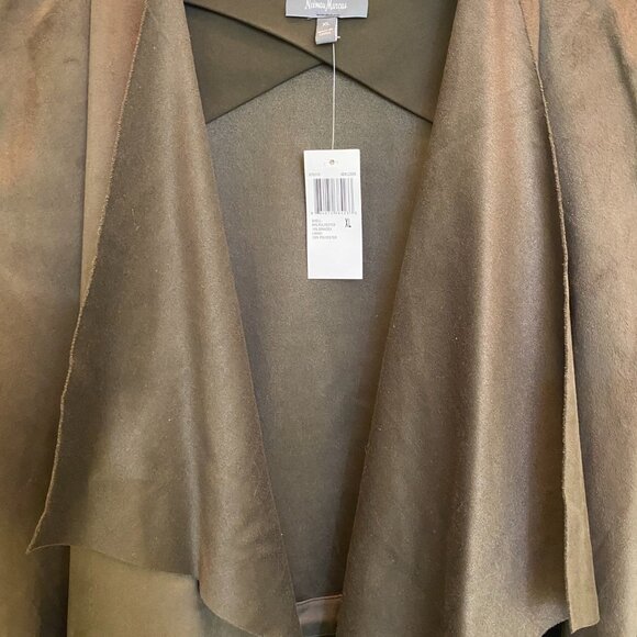 Brand New with Tags Newman Marcus Waterfall Collar Open Cardigan - Picture 3 of 4